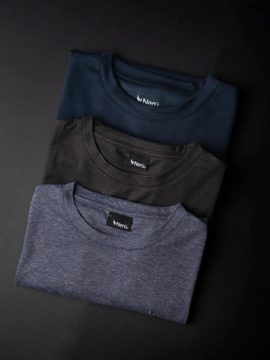 Pack Jacquard T-Shirts x3 Unid.